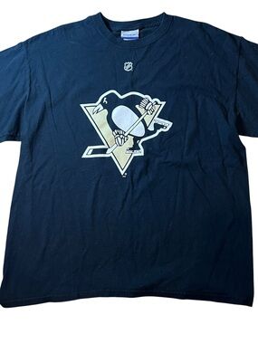Reebok Black NHL Crest Logo Tee